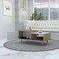 Mesa de Centro Bora (1C) Rovere + Blanco (envío RM)